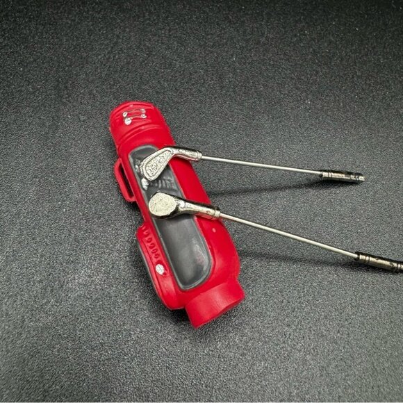 Red Miniature Golf Bag with Clubs - Picture 6 of 10